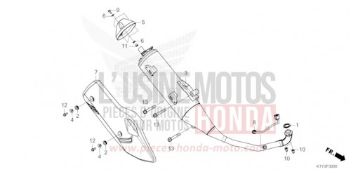 EXHAUST MUFFLER WW125AM de 2021